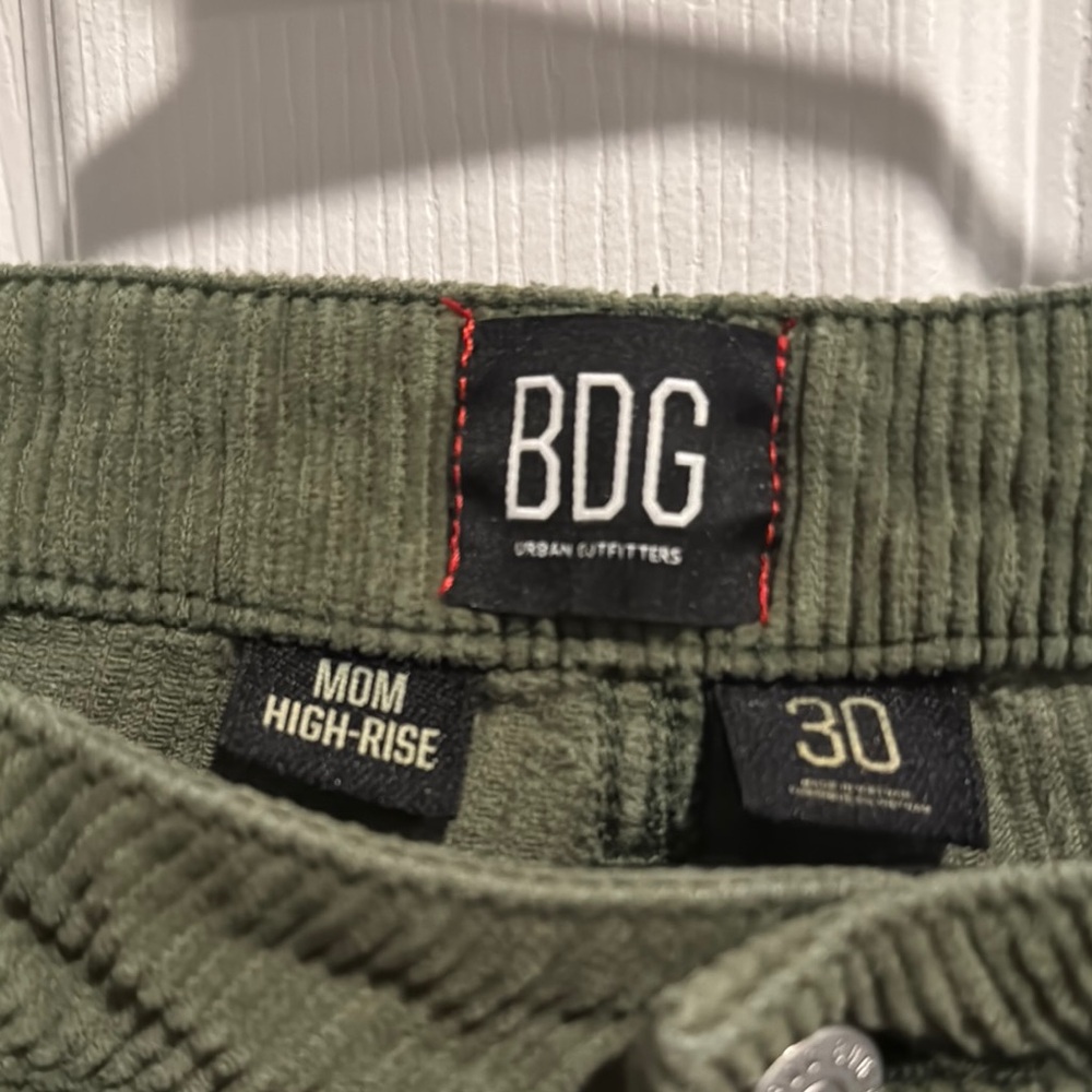 BDG Forest Green Corduroy High-Rise Jeans